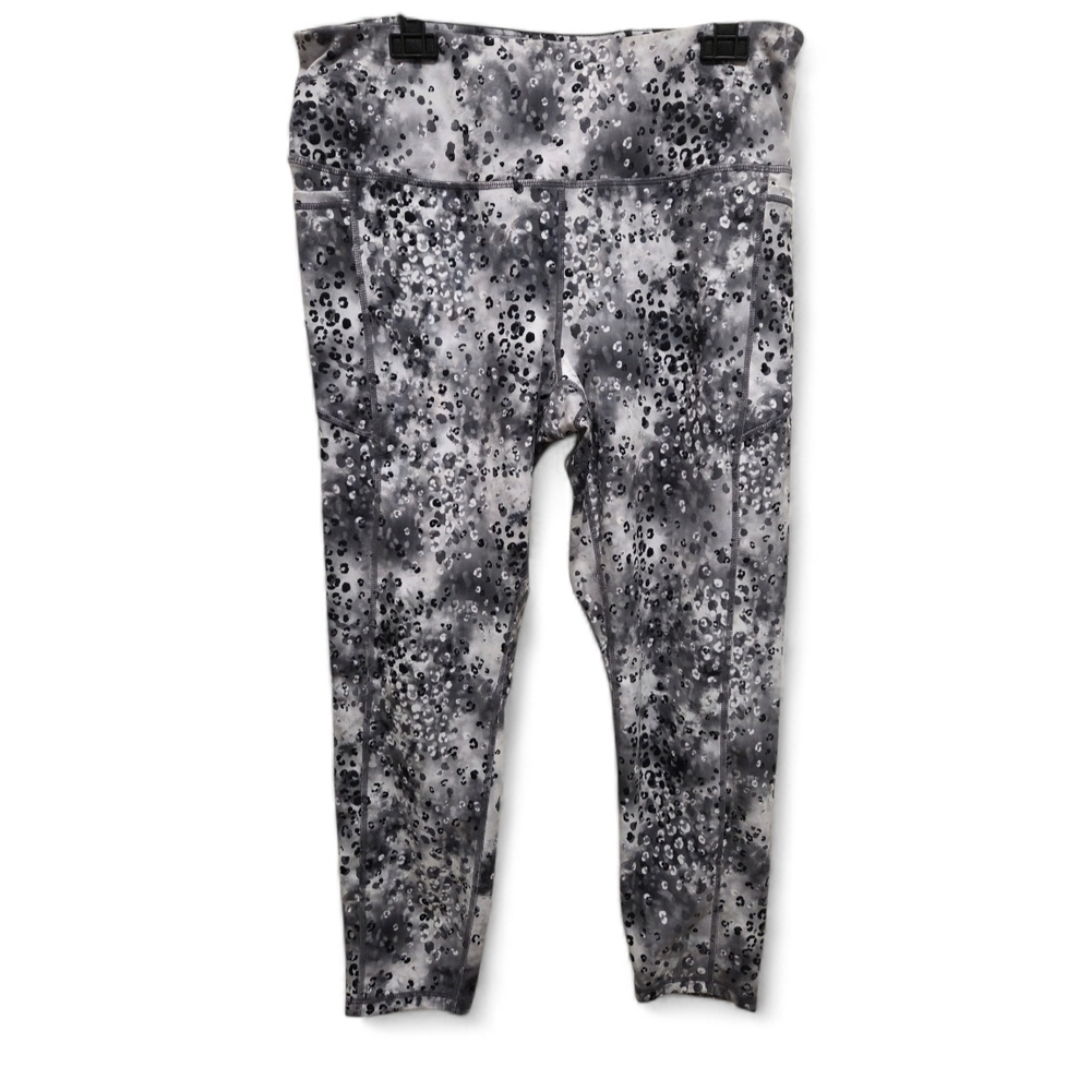 Gray Reebok Leopard Print Leggings